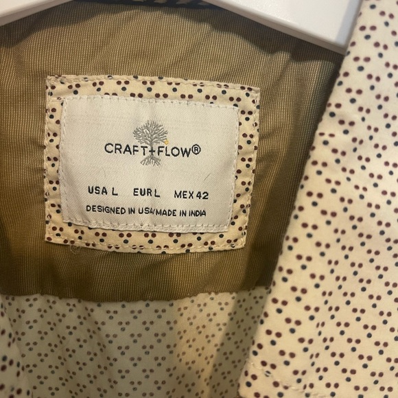 Men's Beige Patterned Shirt - Picture 2 of 2